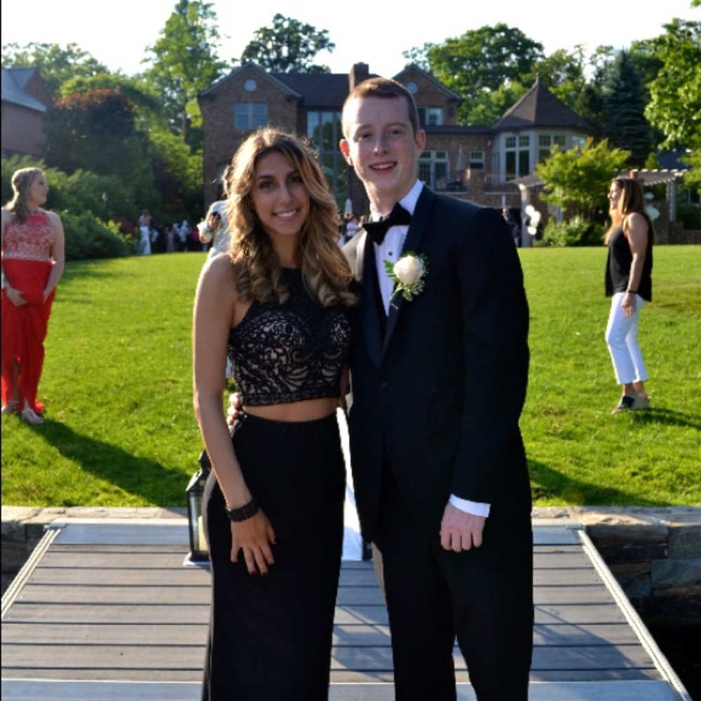 Two-piece prom dress